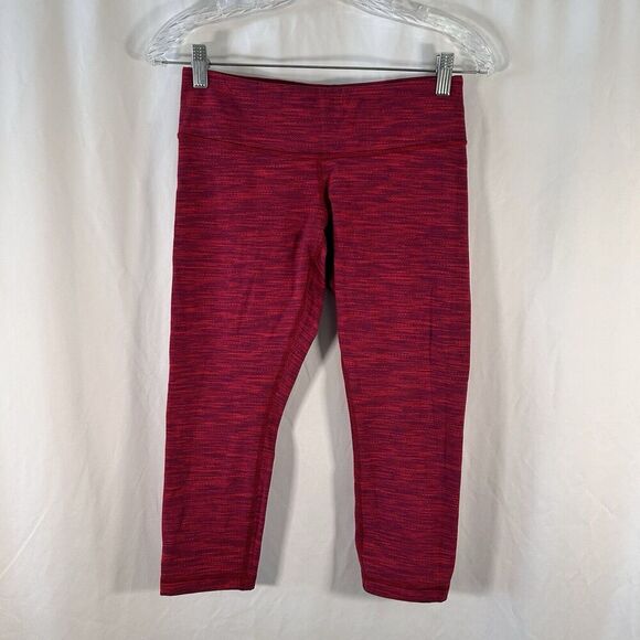 Lululemon Leggings Women's 6 Red Pull On Low Rise 20.5" Inseam - Picture 1 of 8